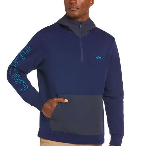 lacoste logo hoodie